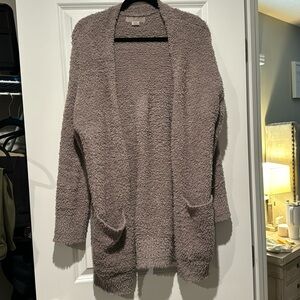 Barefoot dreams CozyChic Lite®  Cardi. Taupe small
